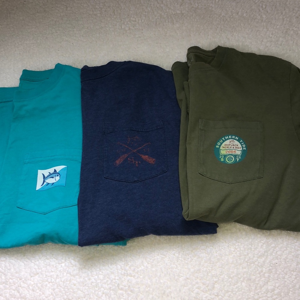 3 Long Sleeve Southern Tide Shirts